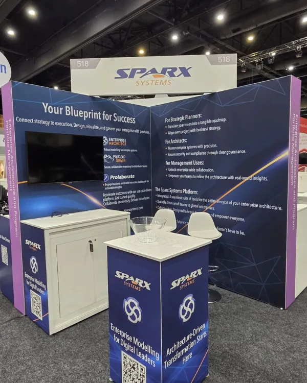 Sparx Systems products booth at Gartner IT Symposium